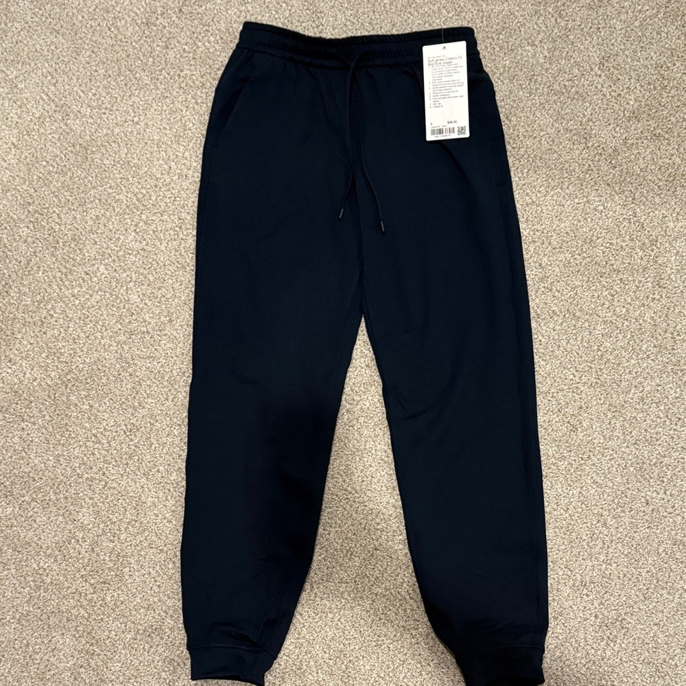 lululemon athletica Navy Soft Jersey Classic Fit Mid rise jogger